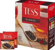 Чай Tess Sunrise черный 100 пакетиков - Сила воды - сила природы