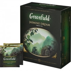 Чай Greenfield Jasmine Dream зеленый 100 пакетиков - Сила воды - сила природы